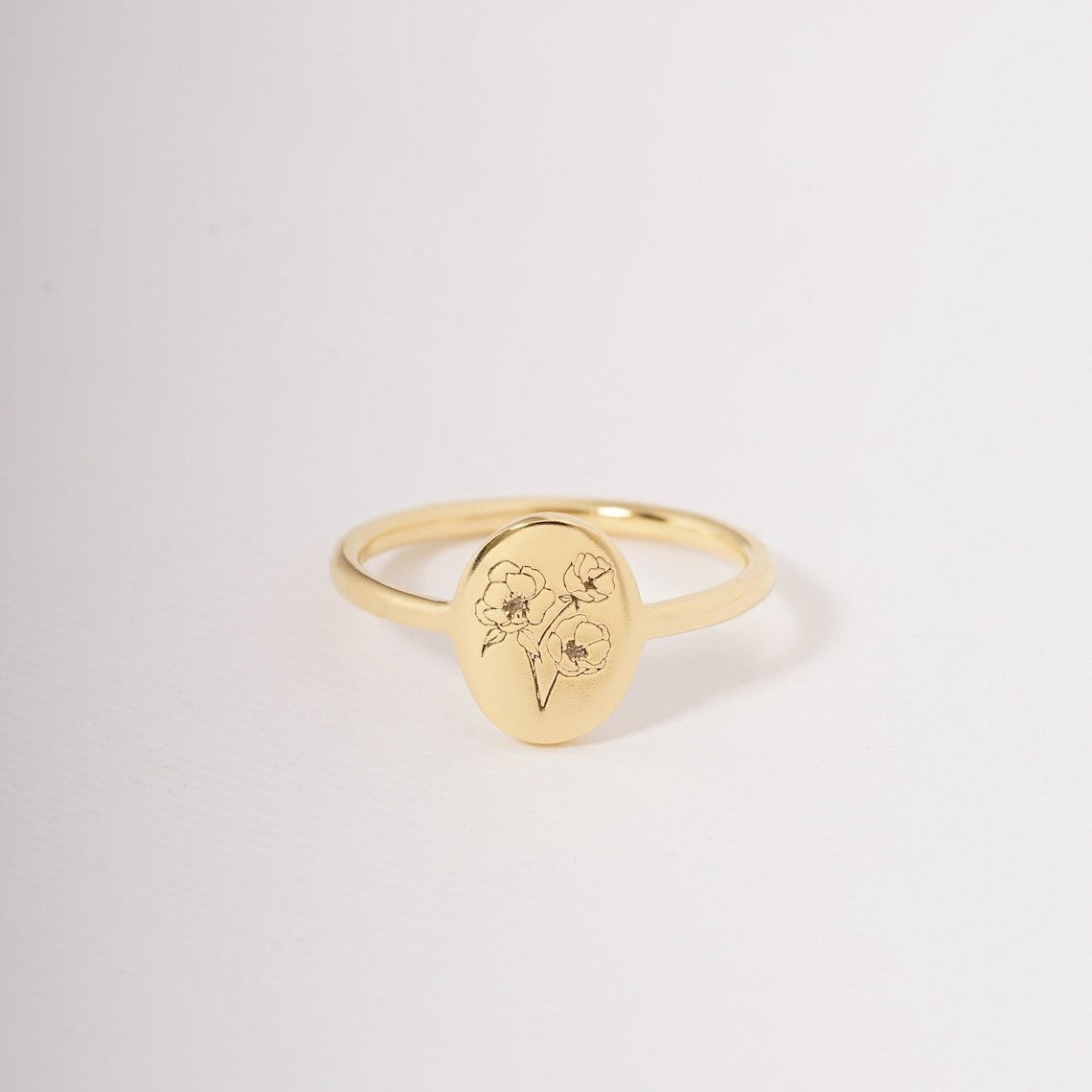 Anillo flor de nacimiento - Anillo personalizado y delicado