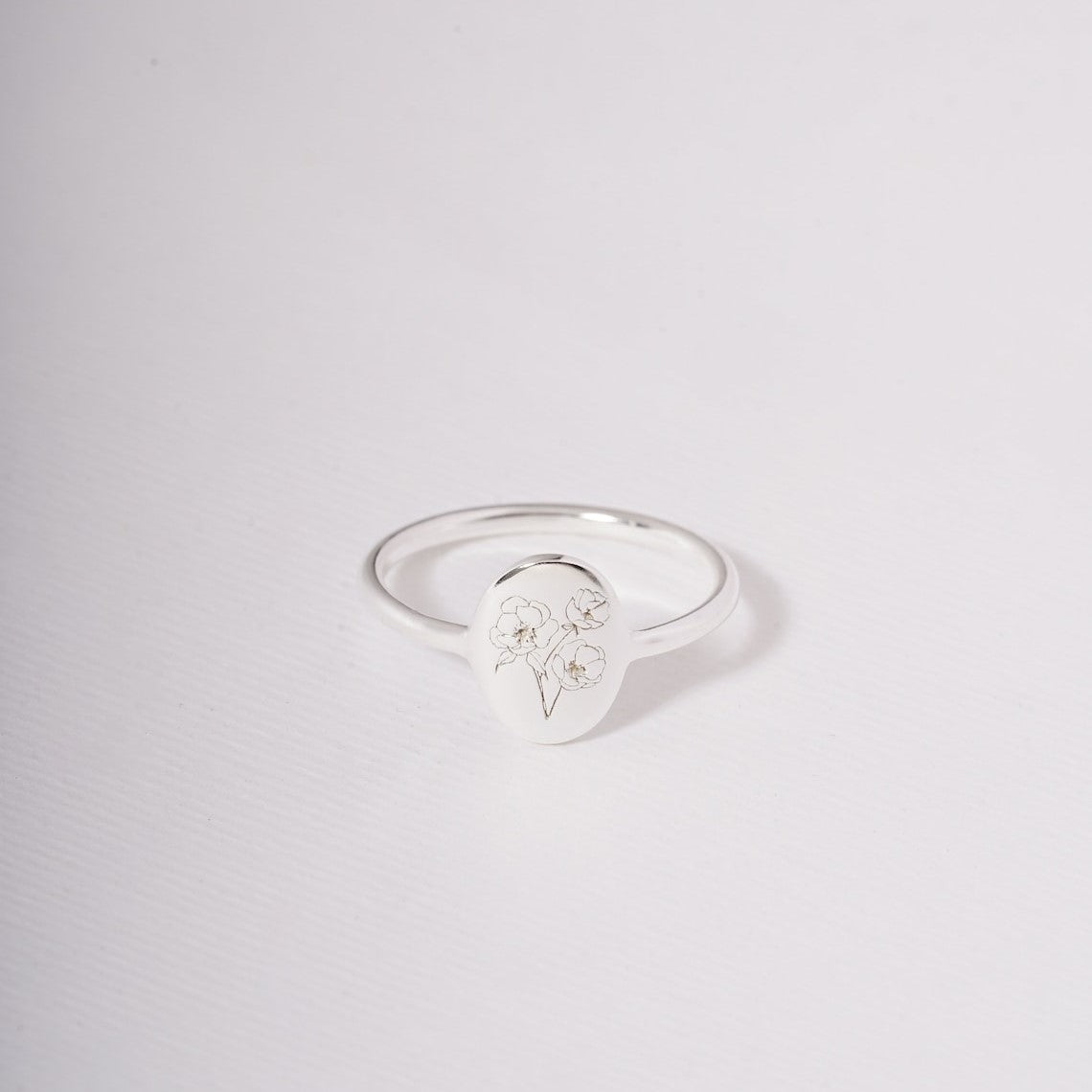Anillo flor de nacimiento - Anillo personalizado y delicado