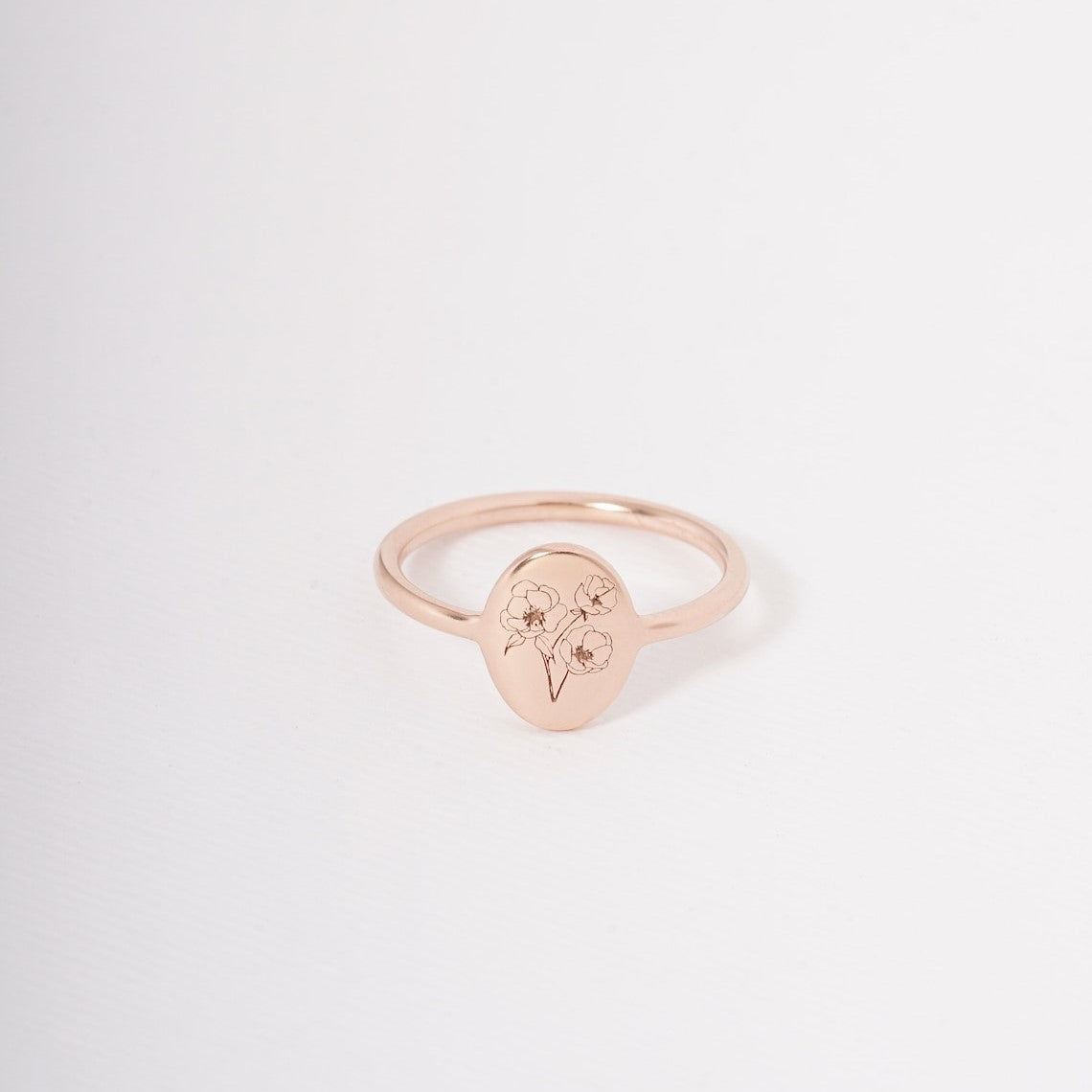 Anillo flor de nacimiento - Anillo personalizado y delicado