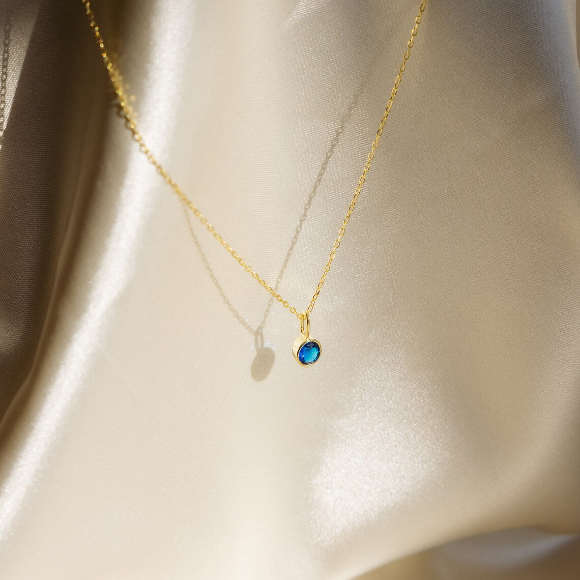Collar de piedra del mes - Collar de gemas