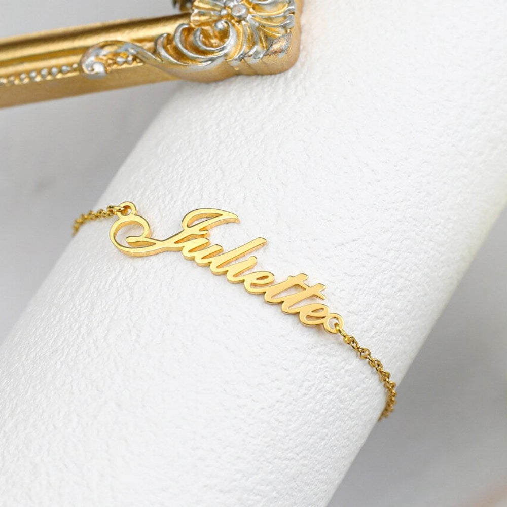 Pulsera de oro personalizada - pulsera con tu nombre