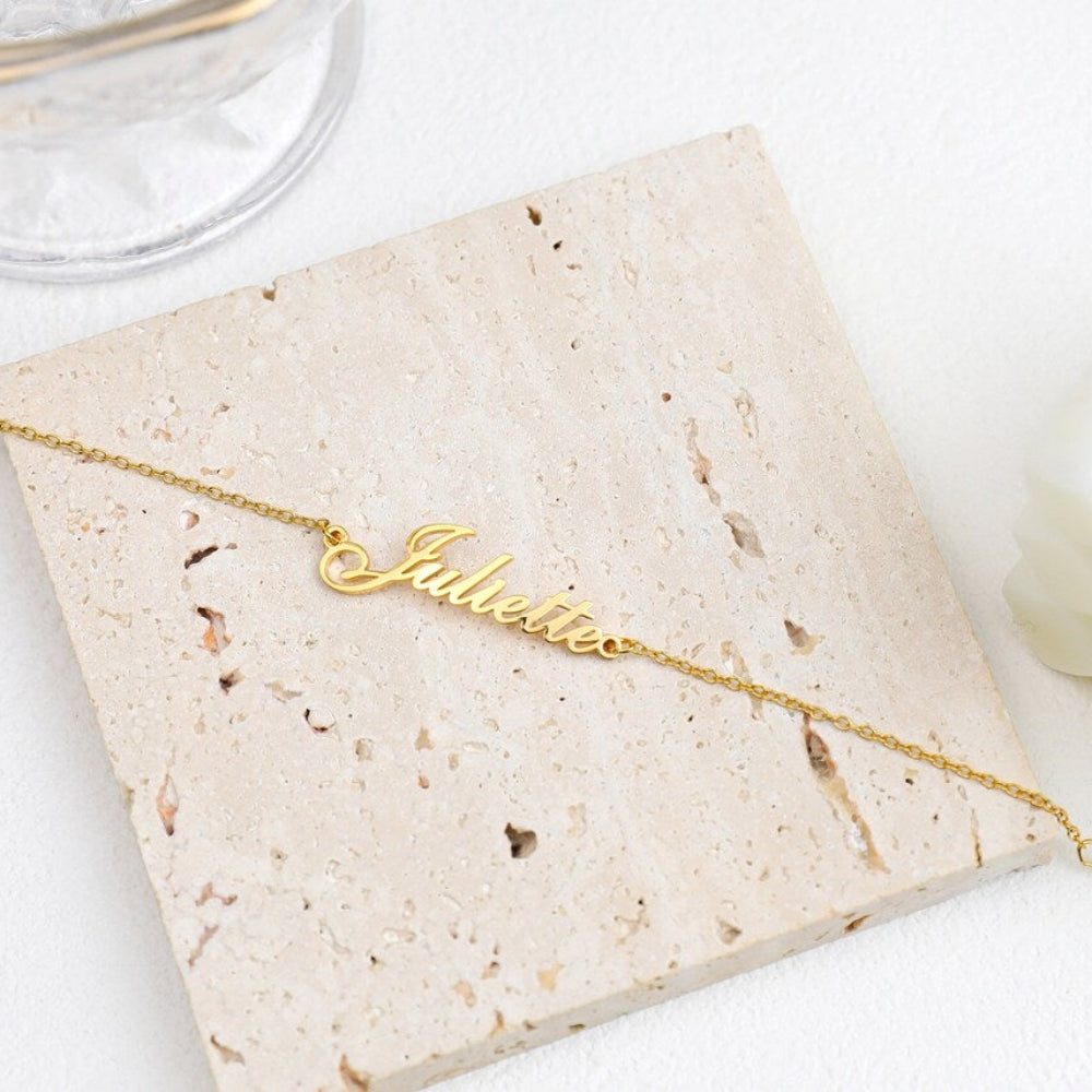 Pulsera de oro personalizada - pulsera con tu nombre