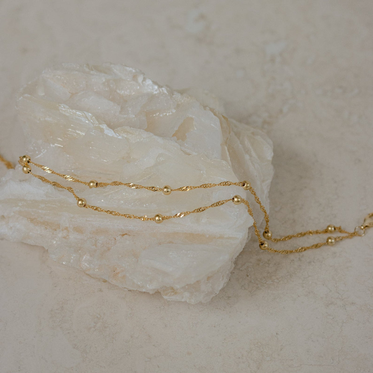 Collar doble de cuentas Ripple - Pulsera en capas