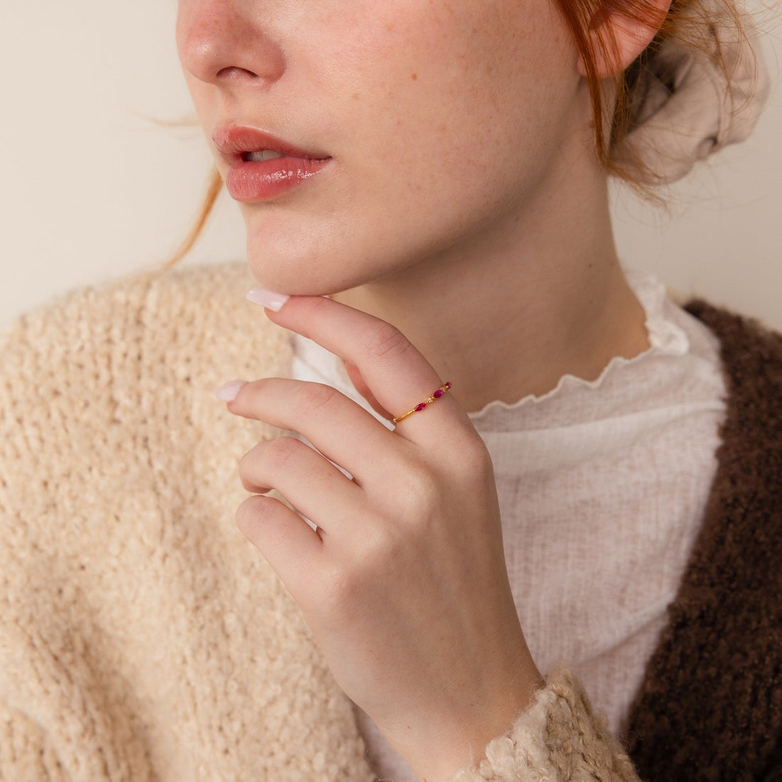 Quinn – Anillo Triplo Marquise