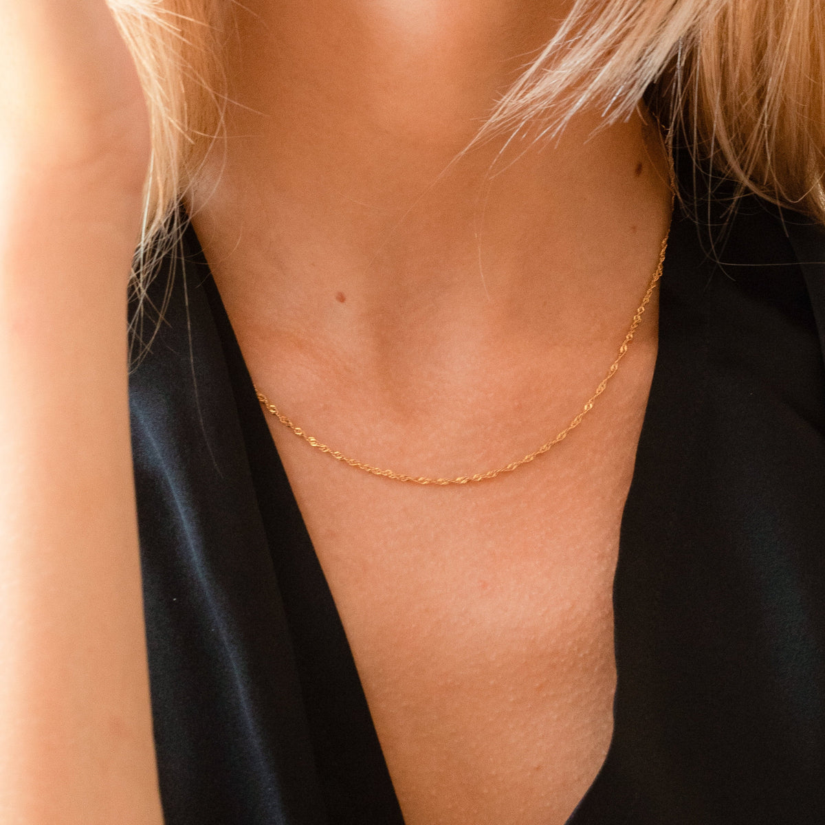 Cadena Singapur - Collar Retorcido