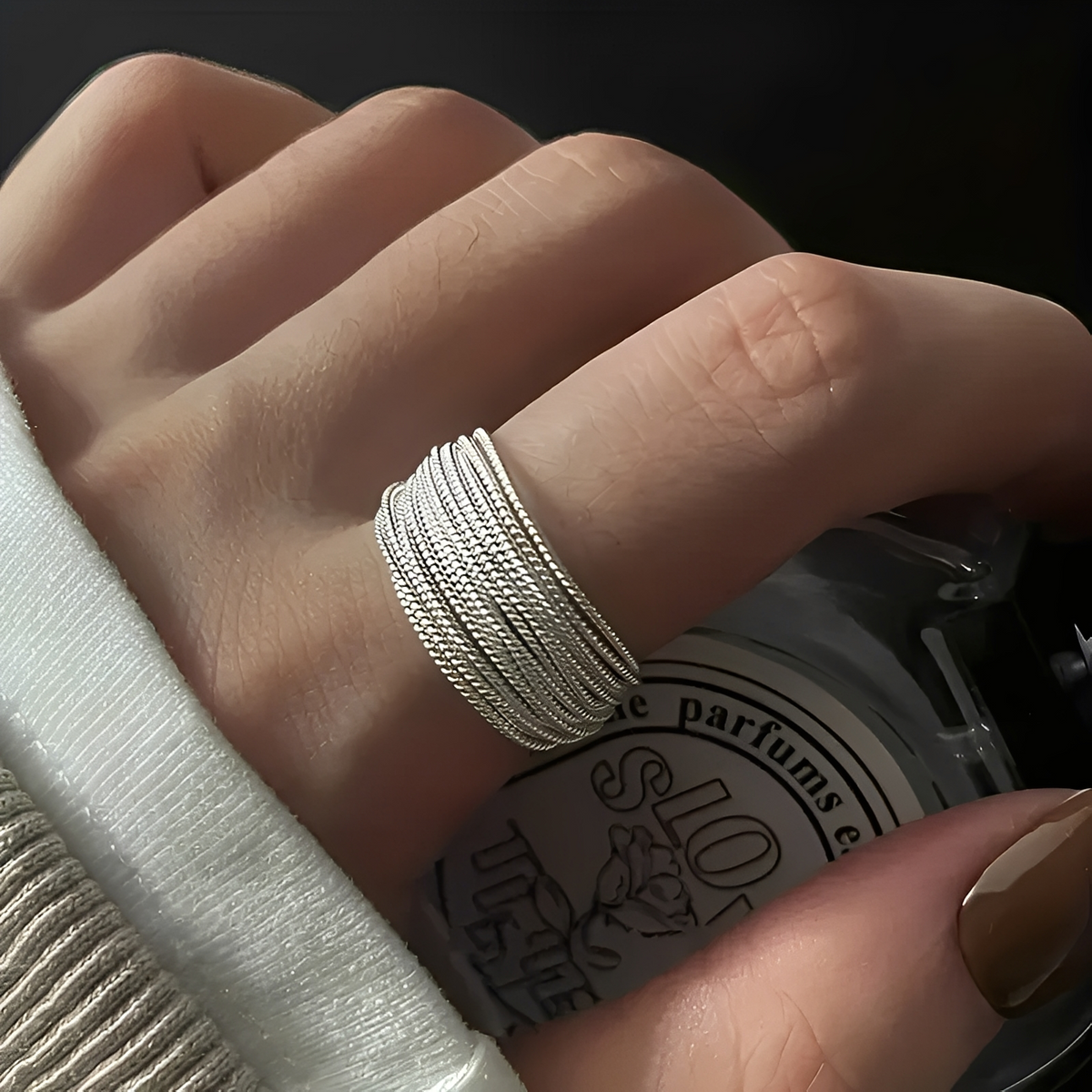 Miley – Anillo de plata entrelazado