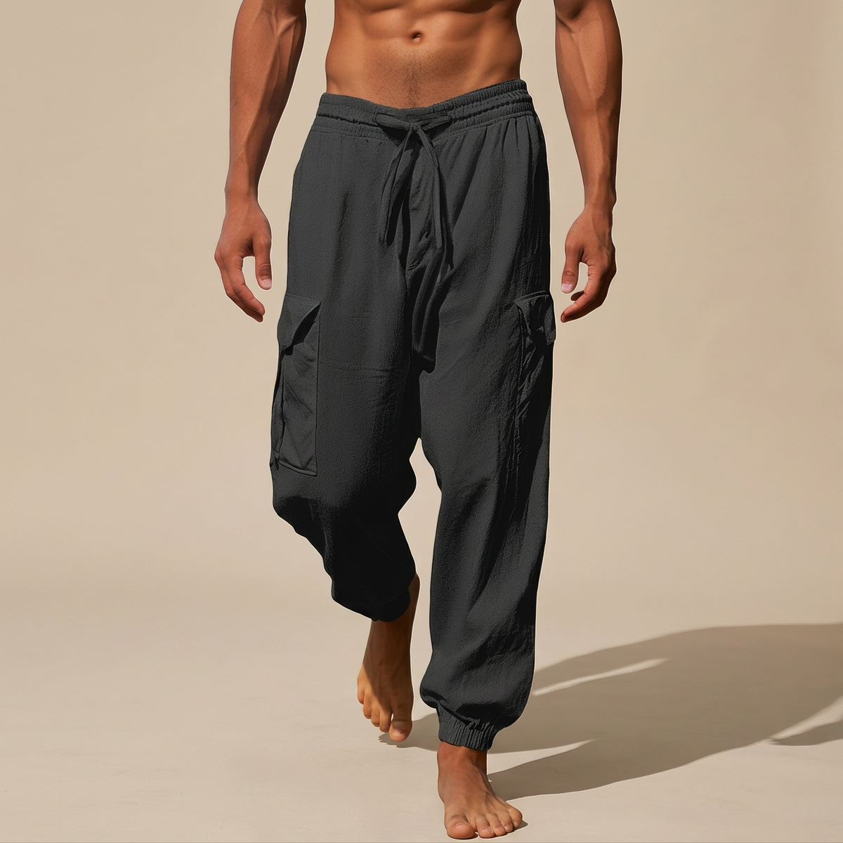 Rodgers - Pantalones Cómodos Sueltos con Bolsillos