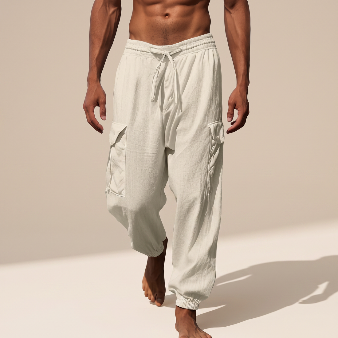 Rodgers - Pantalones Cómodos Sueltos con Bolsillos