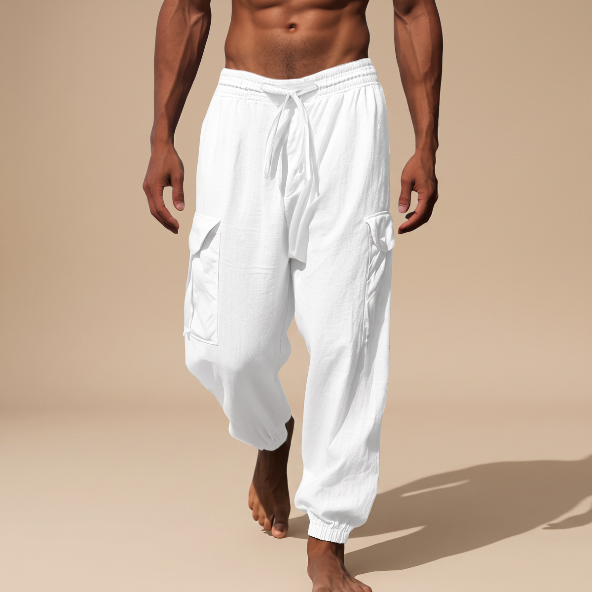 Rodgers - Pantalones Cómodos Sueltos con Bolsillos