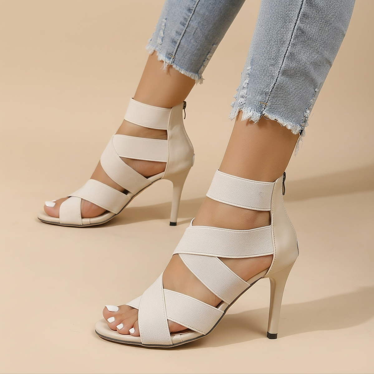 Alia - Sandalias elegantes de tacón stiletto
