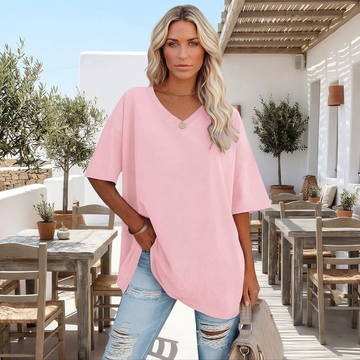 Alissa - Camiseta Casual de Gran Tamaño