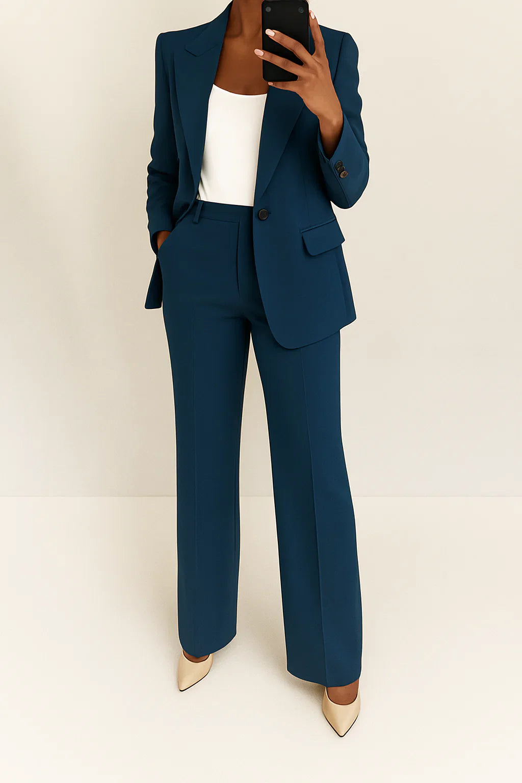 Julie- Elegante conjunto de traje de pantalón para damas