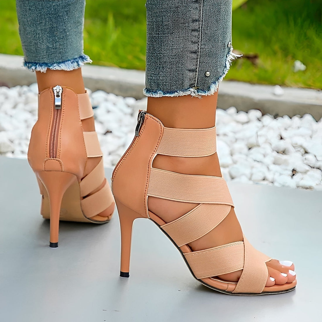 Alia - Sandalias elegantes de tacón stiletto