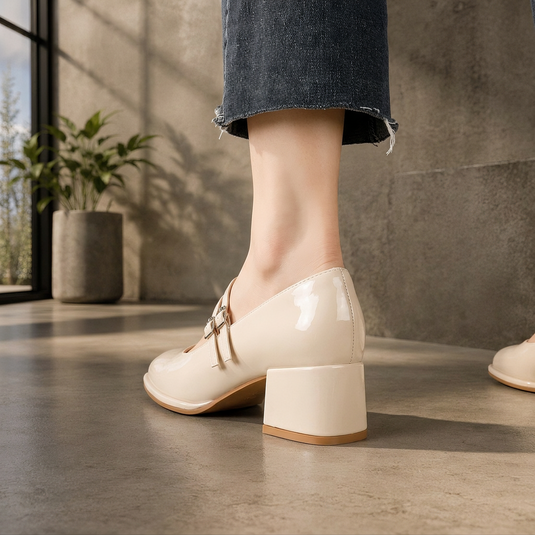 Curtis - Sandalias elegantes de tacón bloque