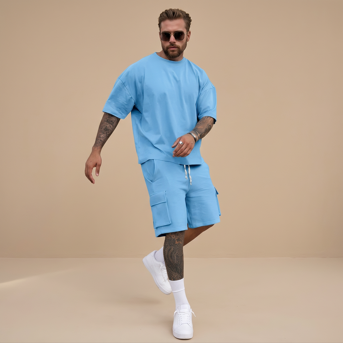 Robbins - Conjunto Transpirable Casual de 2 Piezas