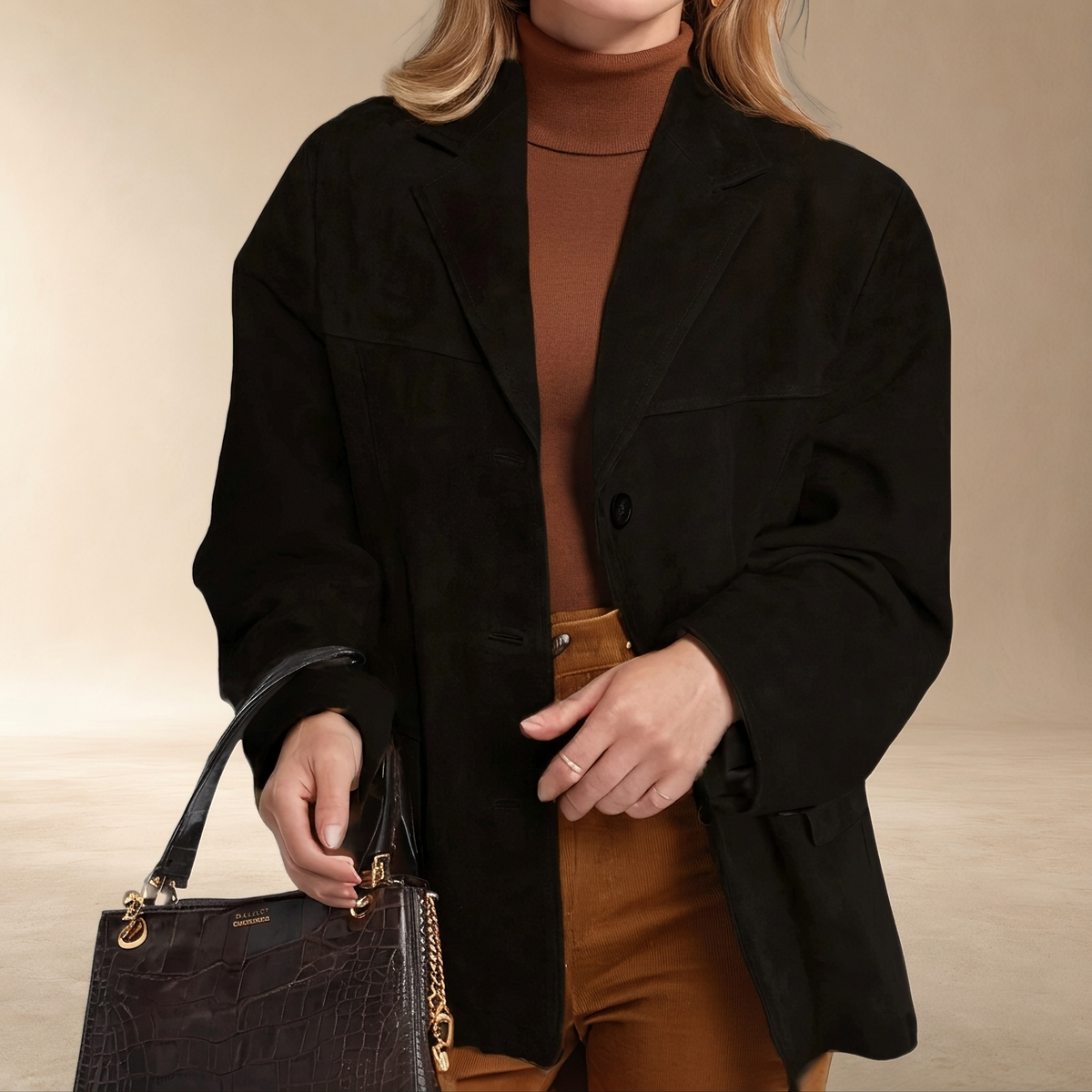 Shelby - Blazer formal con cierre de botón