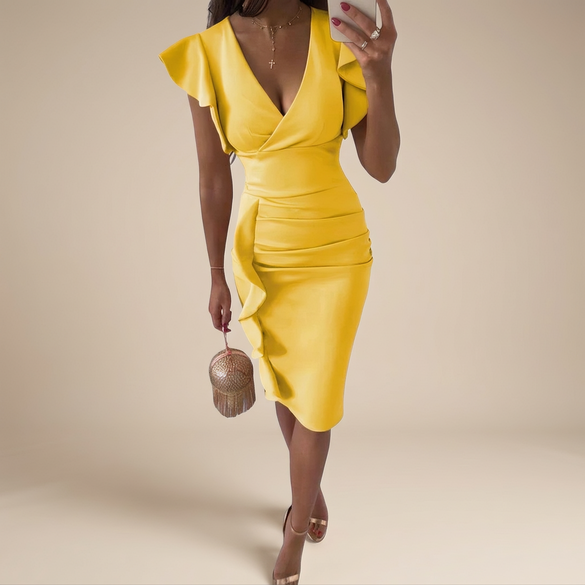 Marissa - Vestido de Cóctel Midi Elegante