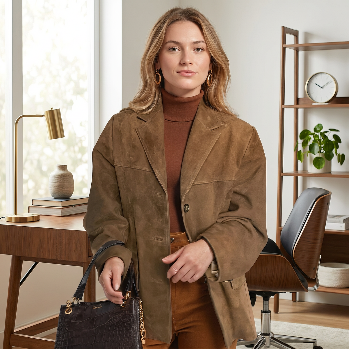 Shelby - Blazer formal con cierre de botón