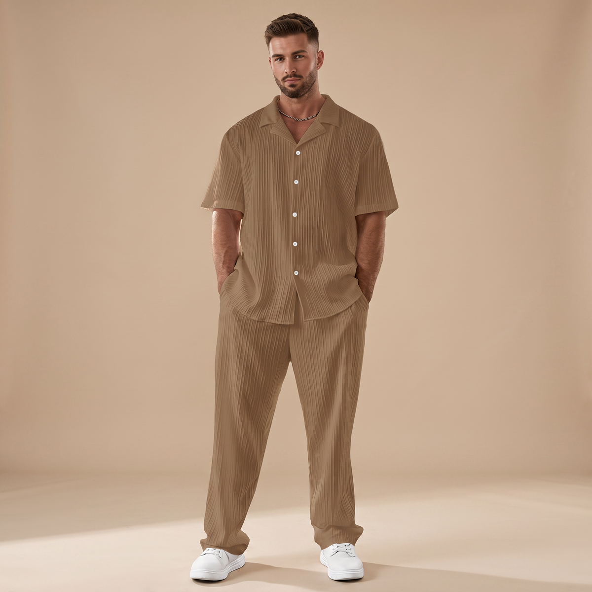 Scott - Conjunto Relajado a Rayas
