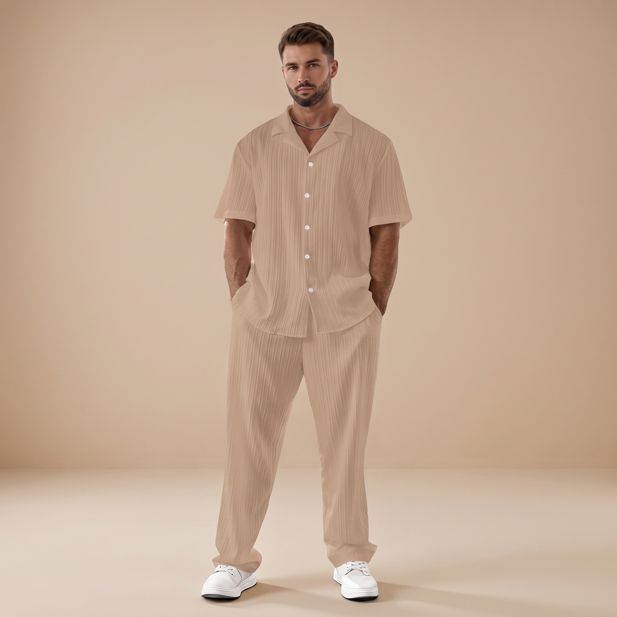 Scott - Conjunto Relajado a Rayas