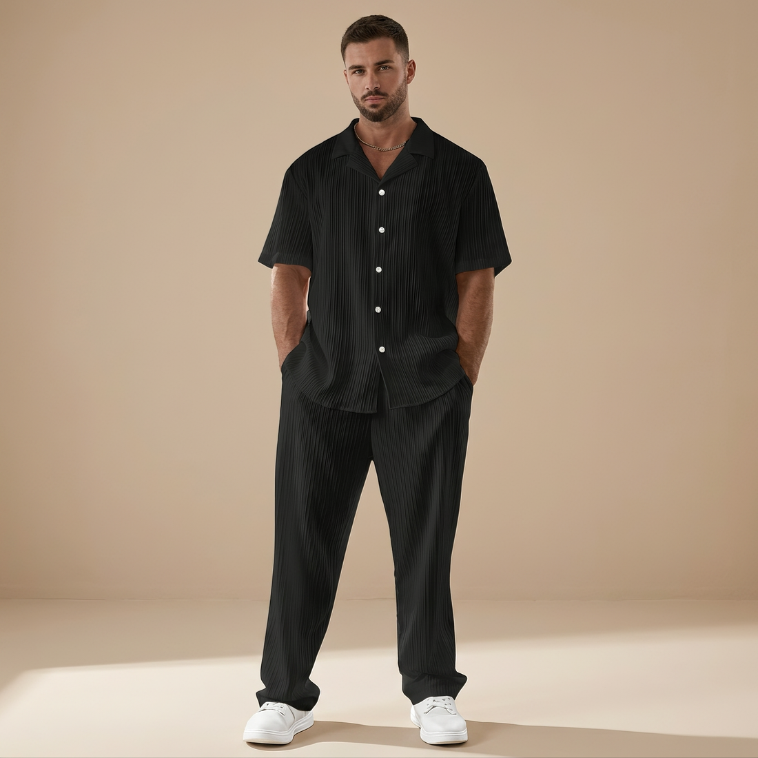 Scott - Conjunto Relajado a Rayas