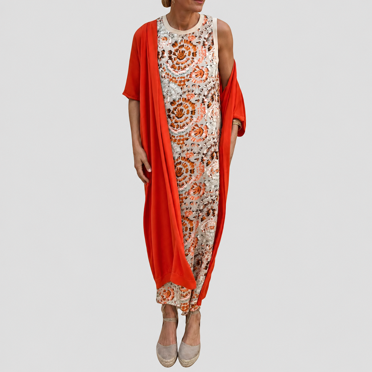 Hanna - Conjunto de Vestido de Dos Piezas Casual