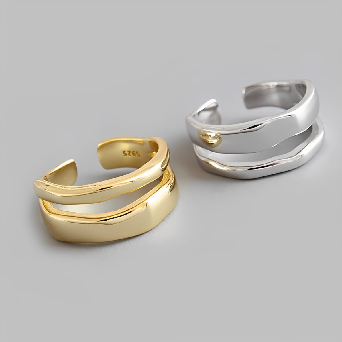 Ashley – Anillo doble elegante