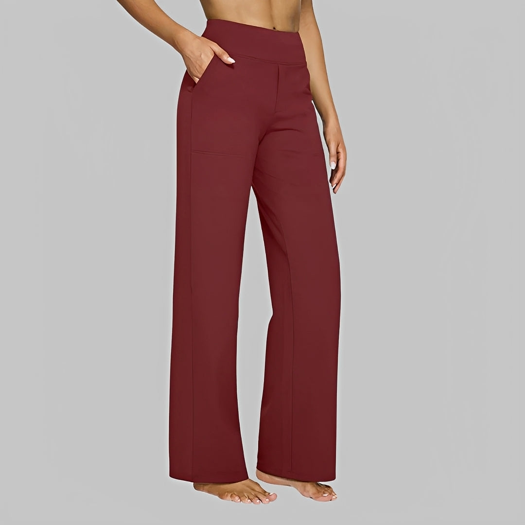 Roxanne - Pantalones de Cintura Alta y Elásticos