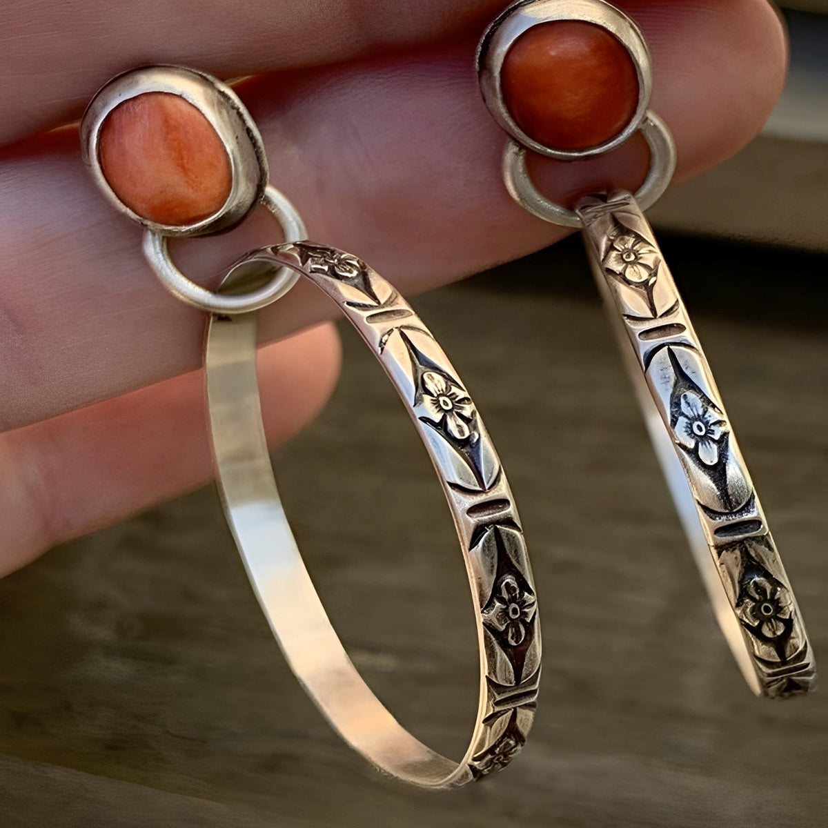Issa – Pendientes boho vintage con ónice