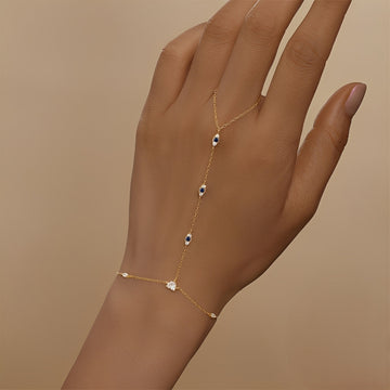 Milley – Pulsera de doble cadena de plata de 925