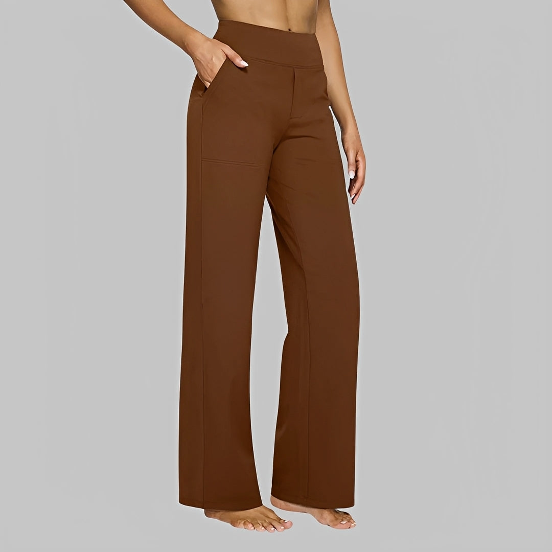 Roxanne - Pantalones de Cintura Alta y Elásticos