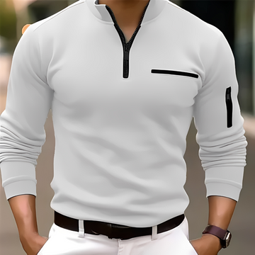 Marco - Suéter elegante con cremallera