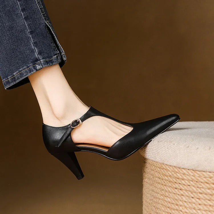 Jennie - Tacones Clásicos de Punta Cerrada