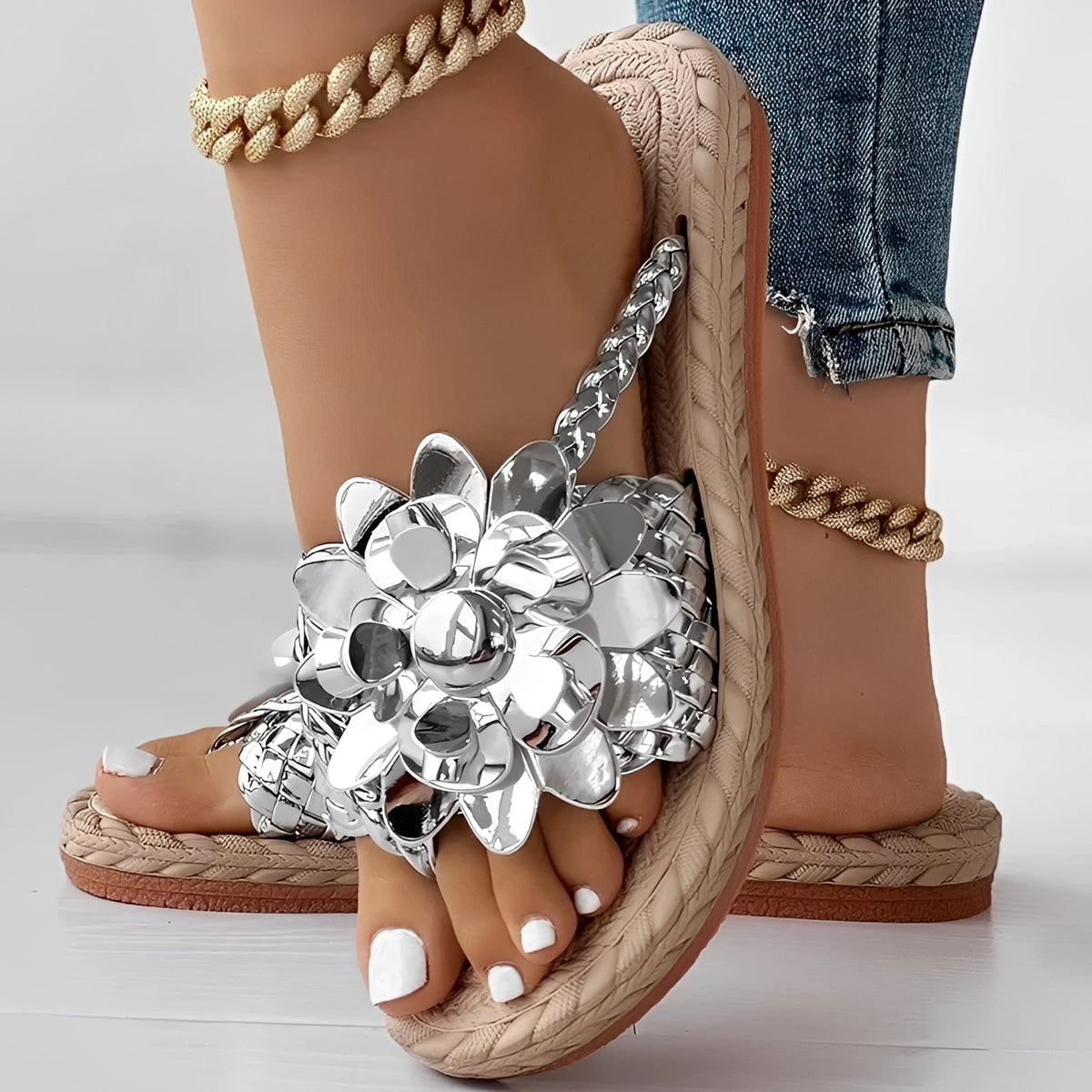Saira - Chanclas Tejidas Casuales