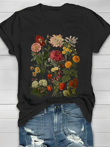 Annalise - Elegante camiseta con estampado floral para damas