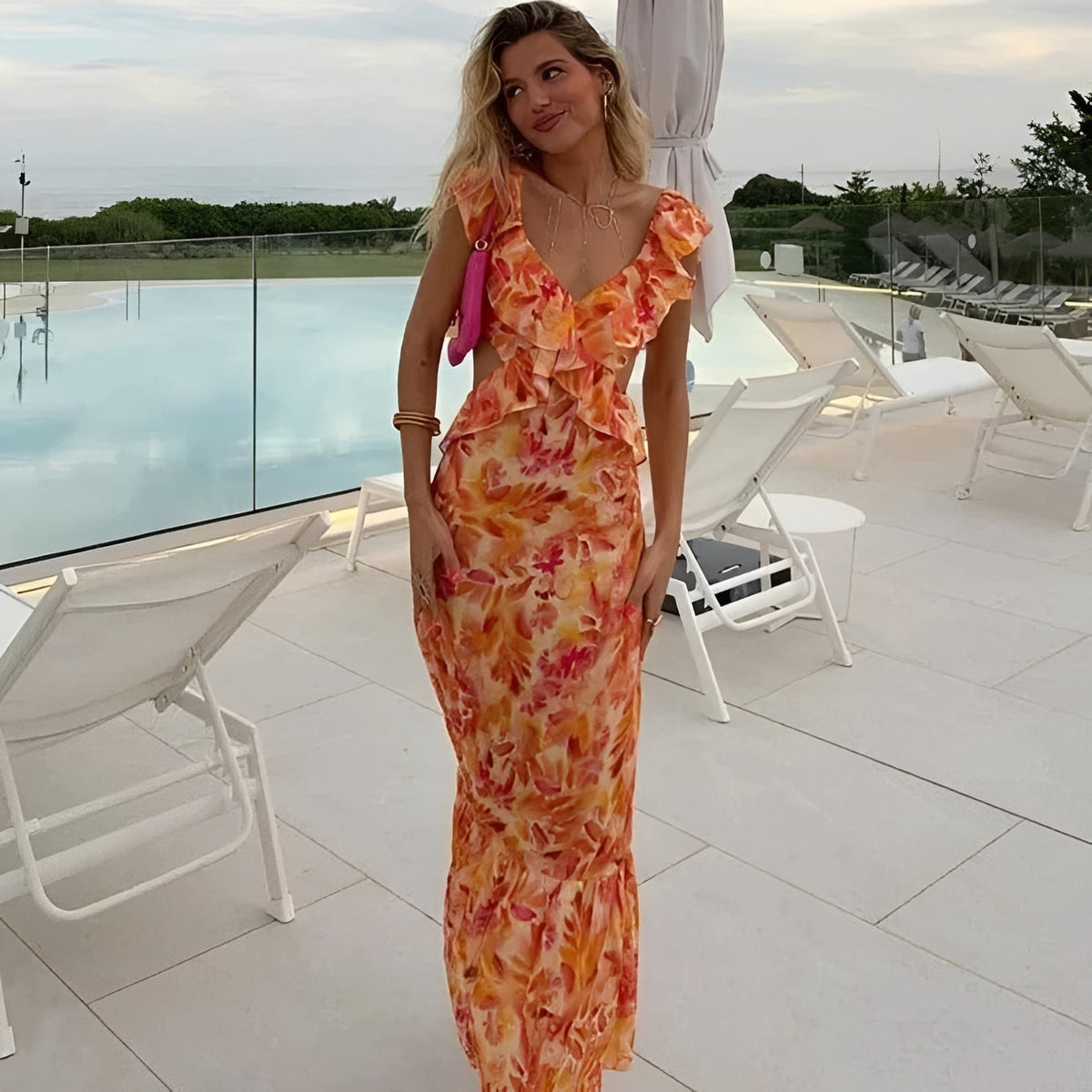 Lorraine - Vestido Maxi Floral Estiloso