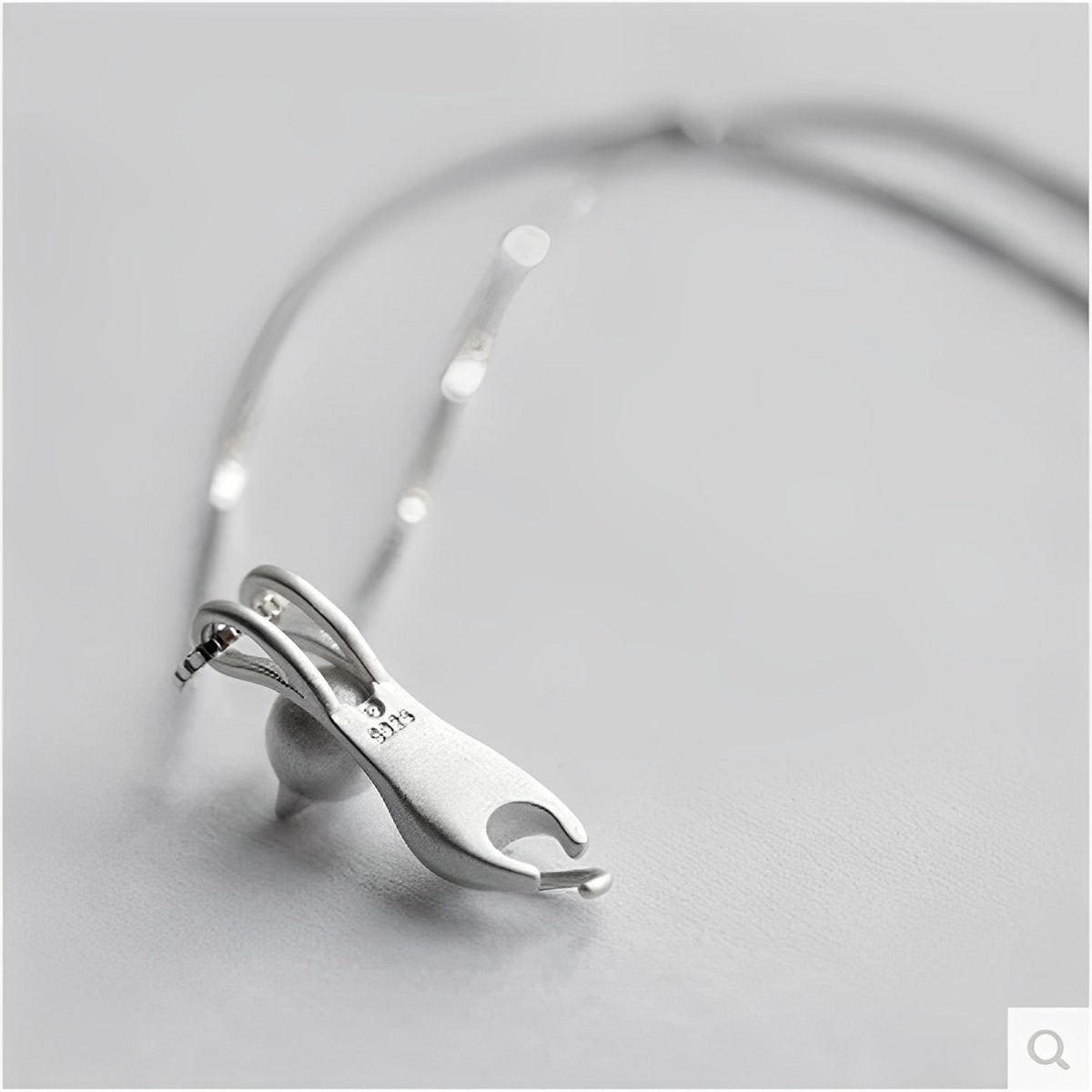 Mina – Collar Gatito Juguetón de 925 Plata