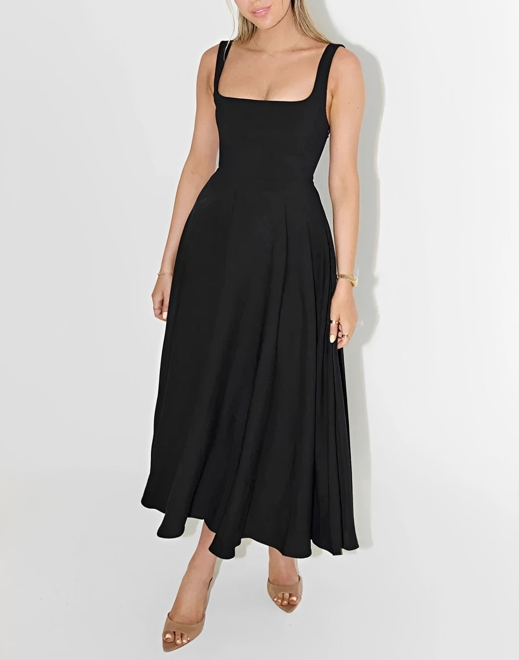 Shelley - Vestido Midi sin Mangas