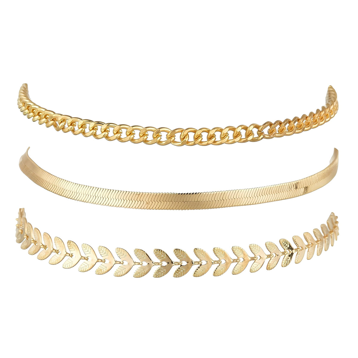 Odelia – Pulsera de Tobillo Dorada Elegante