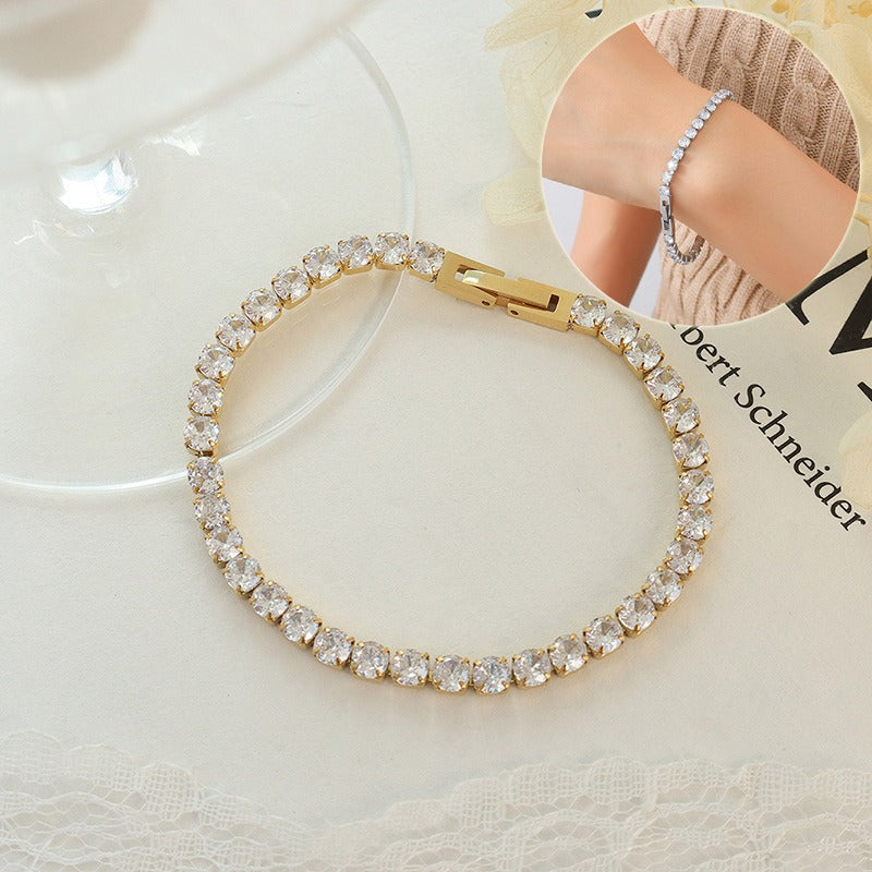 Zirea – Pulsera de cadena con circonitas