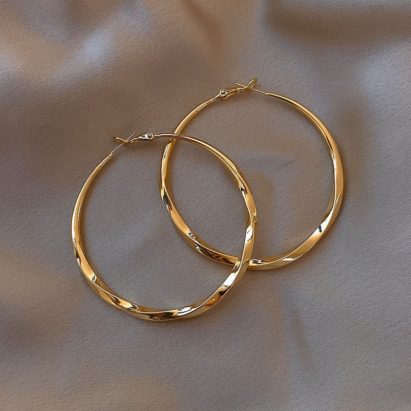 Enola – Aros vintage en oro rosado