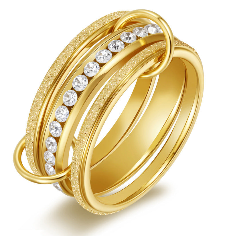 Glenda – Anillo de diamantes apilable