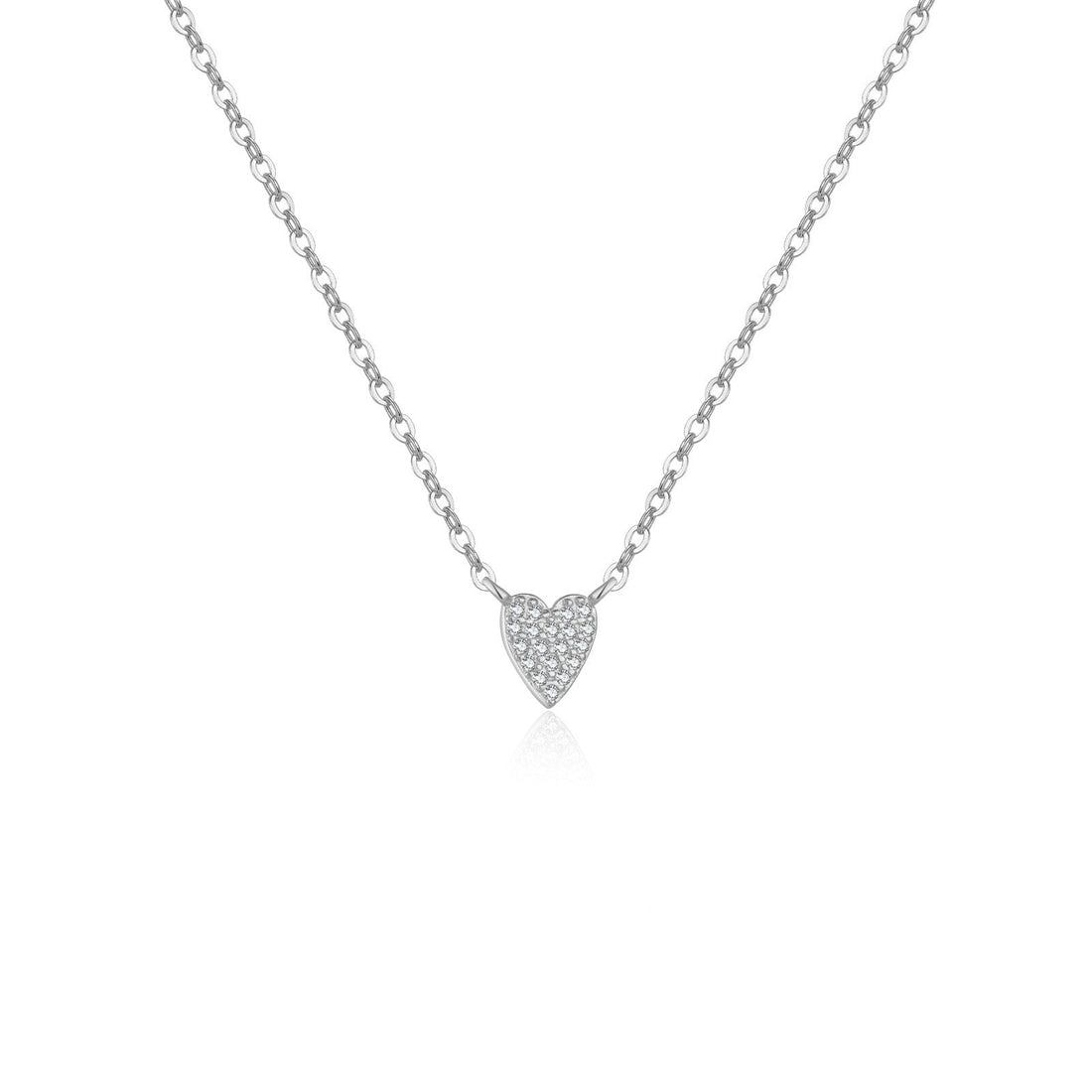 Juliet – Collar corazón de plata esterlina 925 con diamante