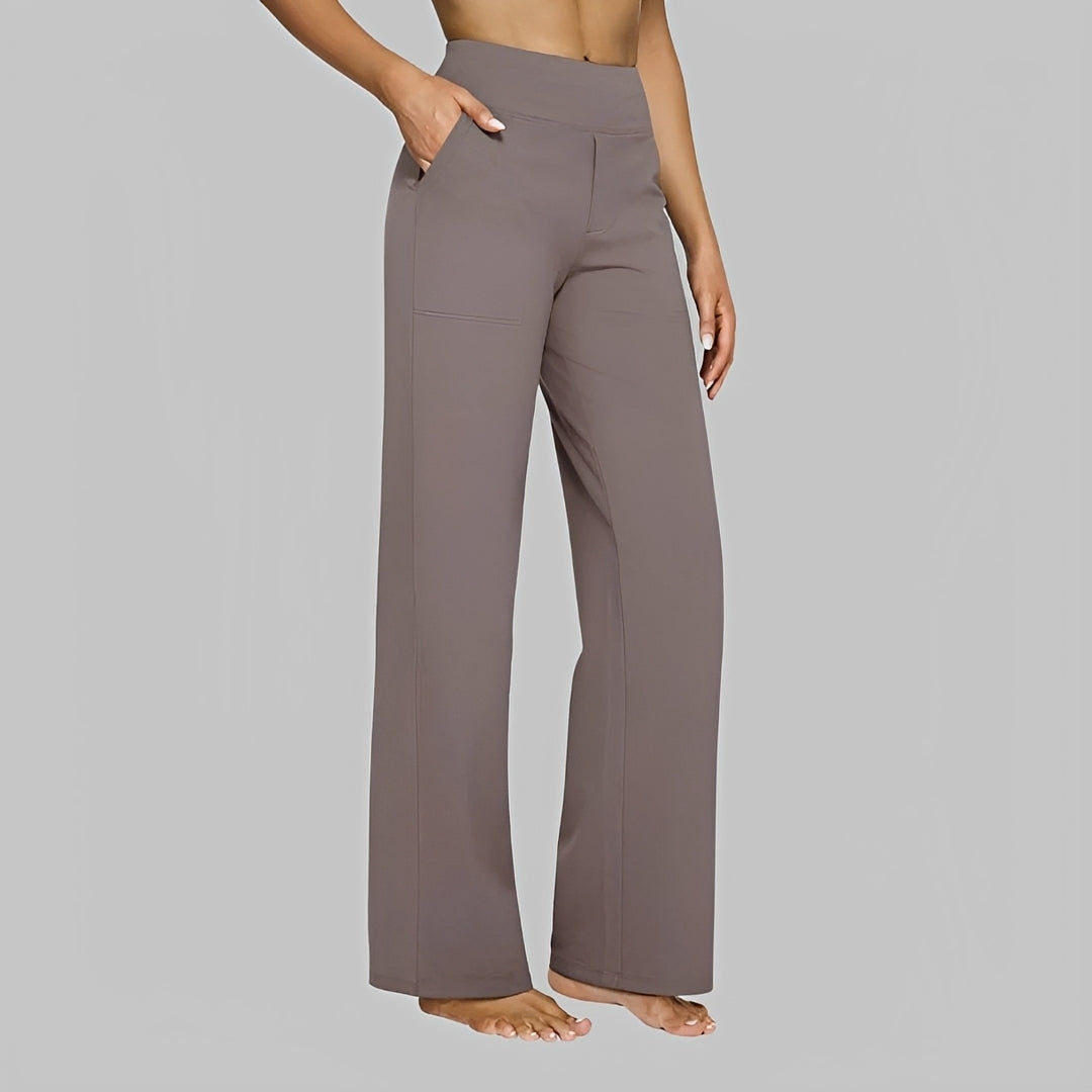 Roxanne - Pantalones de Cintura Alta y Elásticos