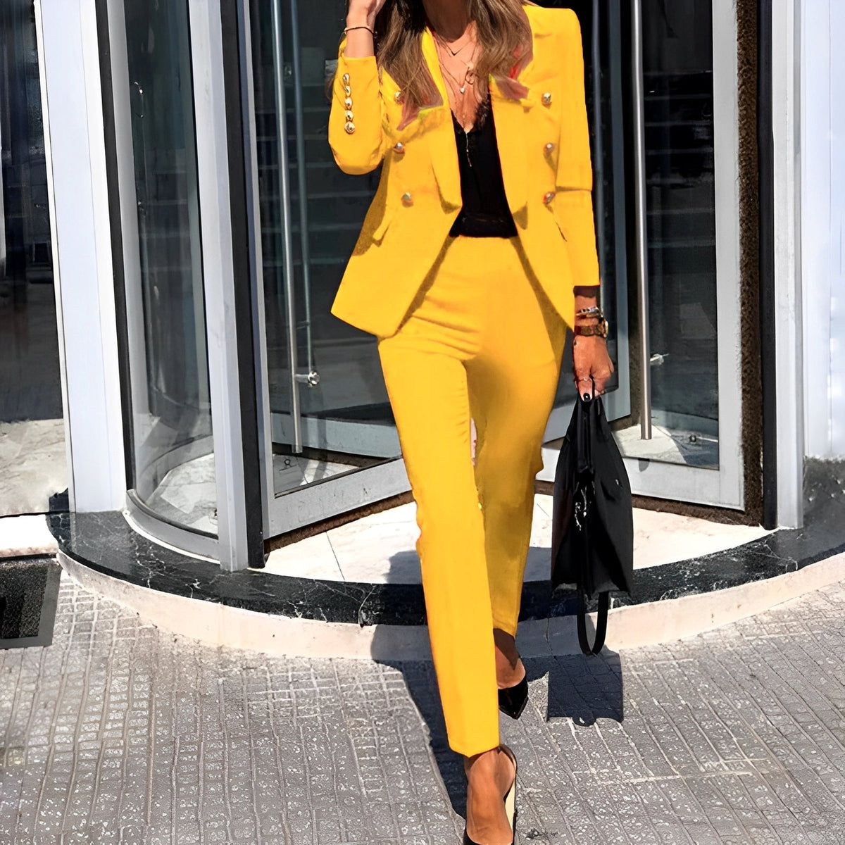 Wendy – Traje sofisticado de blazer y pantalones