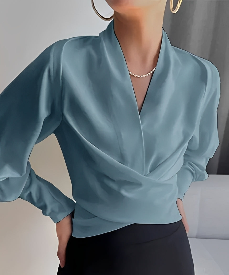 Isabel - Top Elegante con Cuello en V