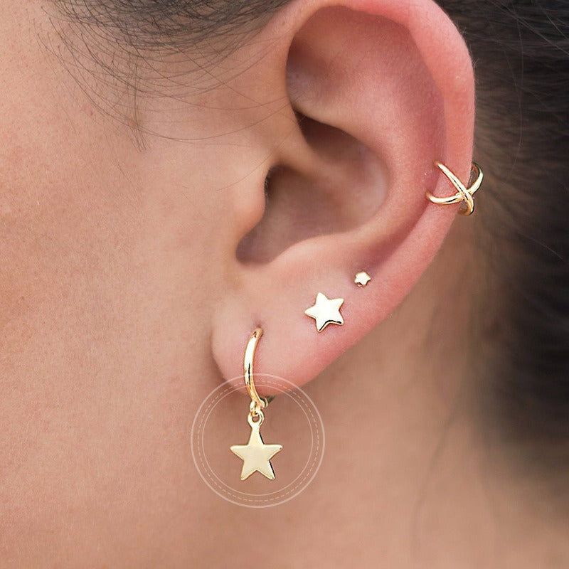 Adria – Pendientes de estrella sofisticados y actuales