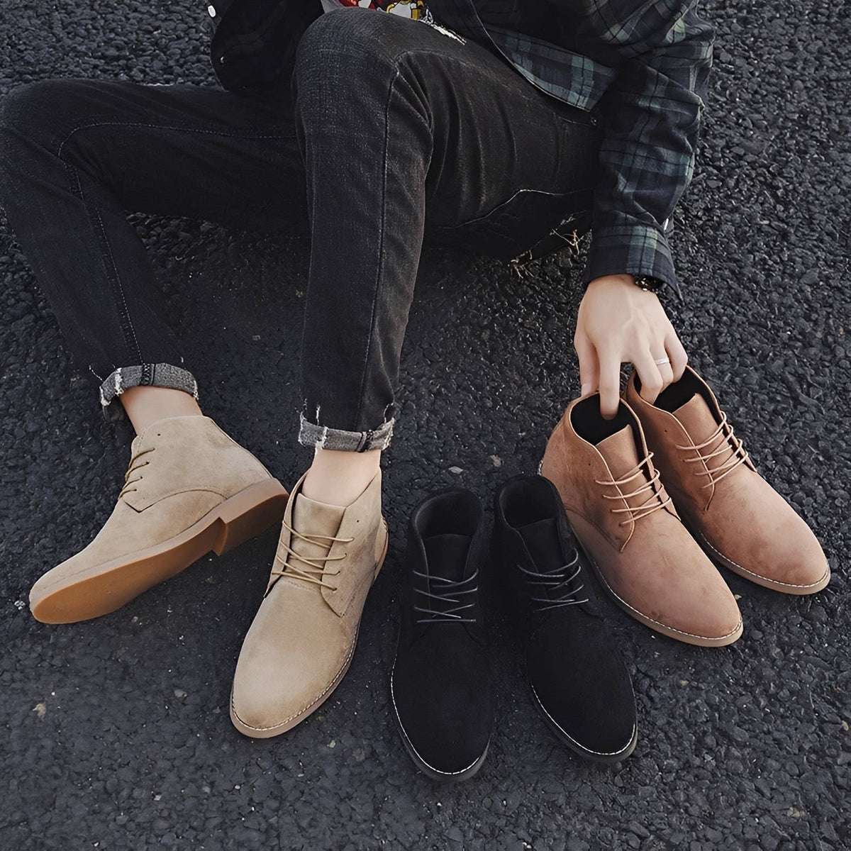 Alvin - Botas Formales de Punta Afilada