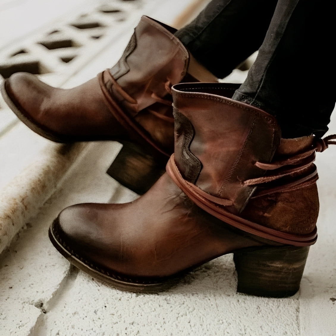 Jesse - Elegantes botas de tacón alto para damas