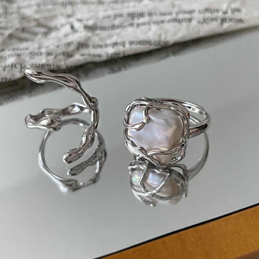Marian – Anillo de plata con perla